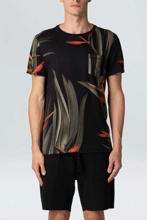 PRODUTO TESTE Camiseta Preta Folhas Osklen