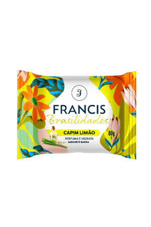 PRODUTO TESTE Francis Sabonete em Barra Brasilidades Capim Limão 80g